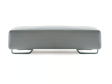 LOWLAND - Rectangular fabric pouf with removable lining by Moroso