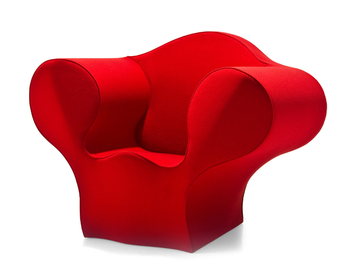 SOFT BIG EASY - Polyester armchair with armrests by Moroso