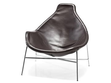 TIA MARIA - Leather armchair by Moroso