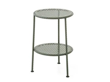 WORK IS OVER - Round steel coffee table by Moroso