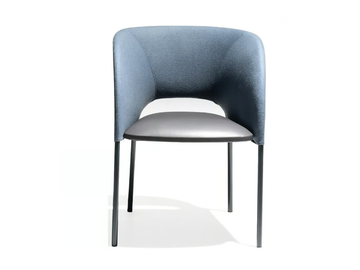 YUMI - Upholstered chair with armrests by Moroso