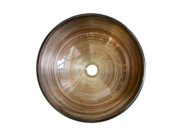 L'ACQUA - 4002109 - Round countertop glass washbasin by Mosaix