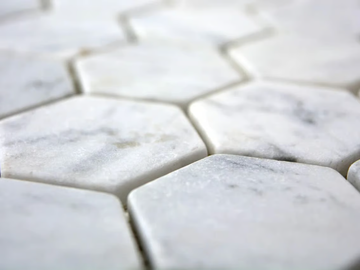 MARMO - 5692627 - Carrara marble mosaic by Mosaix