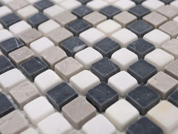 MARMO - 5706515 - Botticino, black and grey marble mosaic by Mosaix