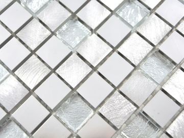 SILVER - Aluminium mosaic by Mosaix