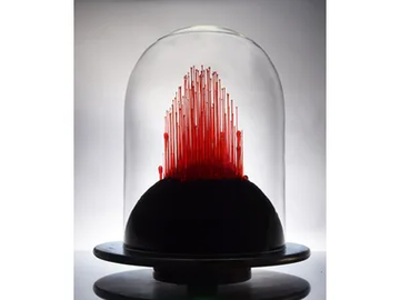 18 INVISIBLE CITY 1 B/W - Glass sculpture by Mosche Bianche
