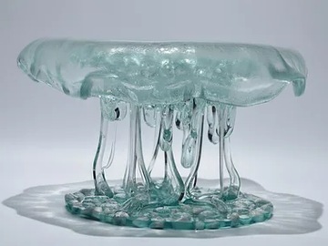 ABISSI - Glass centerpiece / sculpture by Mosche Bianche