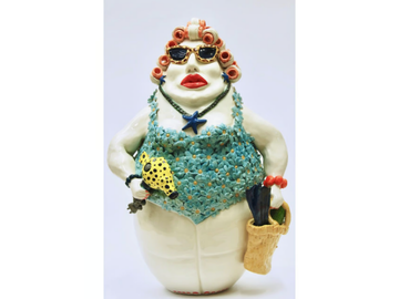 FLOWER POWER - Ceramic sculpture by Mosche Bianche