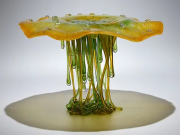 MUSHROOM - Glass sculpture / centerpiece by Mosche Bianche