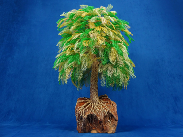 SUA MAESTA' - Aluminium and olive wood sculpture by Mosche Bianche