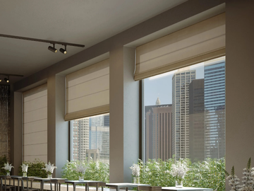 ROTARY 449 - Motorized aluminium roman blinds headrail by Mottura