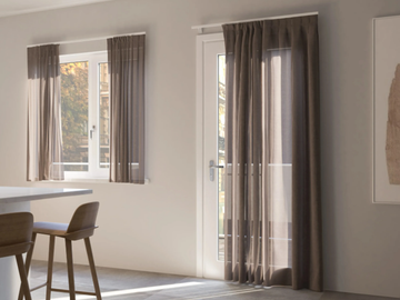 SPIN 417 - Aluminium drapery track by Mottura