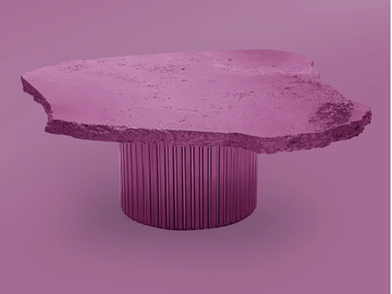 11.07 - Low travertine coffee table by MOVIMENTO