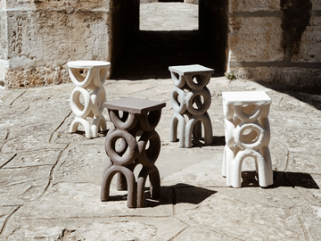 ARCH - Ceramic stool by MOVIMENTO