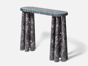 BOGDAN - Oval marble console table by MOVIMENTO