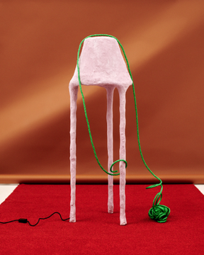 BRIGHT THINGS - Plaster and paper floor lamp by MOVIMENTO
