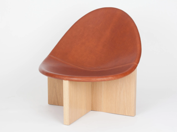 NIDO - Leather easy chair by MOVIMENTO