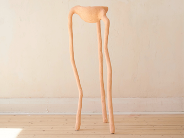 TALL BOWLS - Handmade round plaster and paper vase by MOVIMENTO