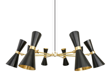 CAIRO 8 Arm - Brass chandelier by mullan lighting