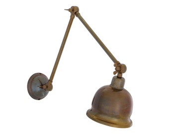DALE - Adjustable brass wall lamp by mullan lighting