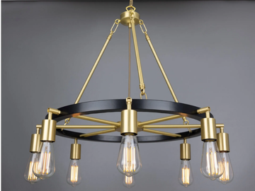 DULEEK - Brass chandelier by mullan lighting