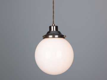 GENTRY 20CM OPAL GLOBE - Handmade pendant lamp by mullan lighting