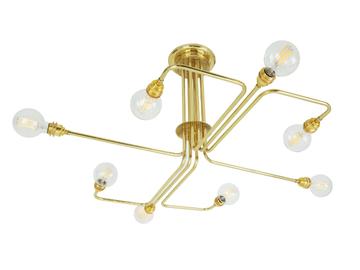 IRBID - Brass chandelier by mullan lighting