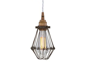 PRAIA BRONZE - Handmade brass pendant lamp by mullan lighting