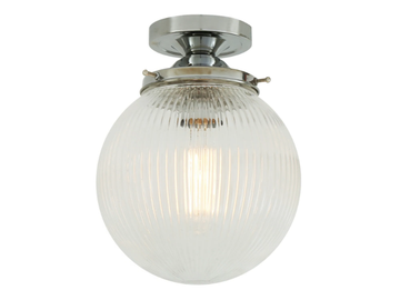 STANLEY HOLOPHANE 20CM GLOBE - Handmade glass ceiling lamp by mullan lighting
