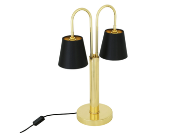 UPPSALA 2 ARM - Brass table lamp by mullan lighting