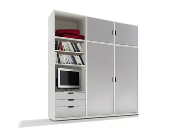MODULAR STACKABLE - Sectional wardrobe by Müller Small Living