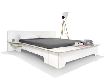 PLANE - Plywood double bed by Müller Small Living
