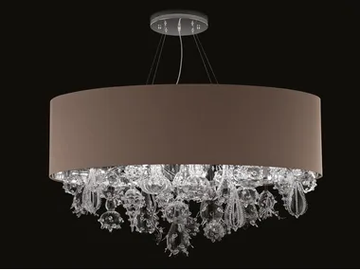 ABSOLUTE D'ACQUA - Handmade pendant lamp with crystals by MULTIFORME