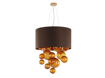 ABSOLUTE - LED handmade fabric pendant lamp by MULTIFORME