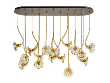 IKEBANA 16 - Blown glass pendant lamp by MULTIFORME