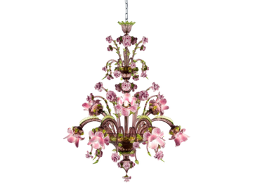 ROSAE ROSARUM - Murano glass pendant lamp by MULTIFORME