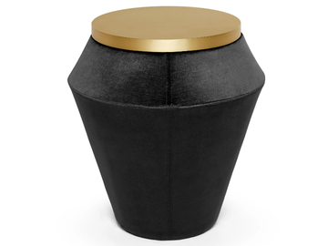 AVA - Round velvet pouf by Munna