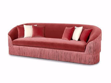 FRINGES - 3 seater velvet sofa by Munna