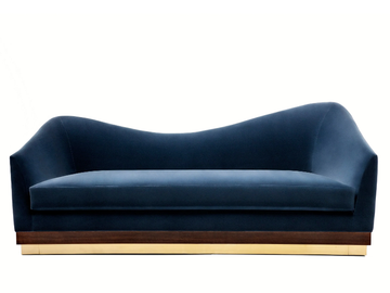 HUGHES - 3 seater velvet sofa by Munna