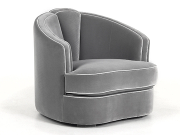 JOSEPHINE - Upholstered velvet armchair with armrests by Munna