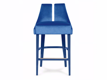 POLAIRE - High upholstered velvet stool by Munna