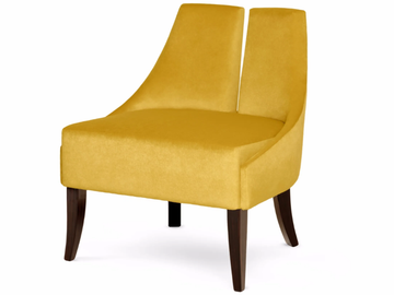 POLAIRE - Upholstered velvet armchair by Munna