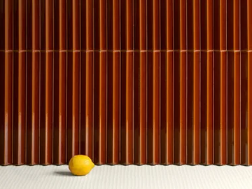 ROMBINI TRIANGLE BRUN - Indoor porcelain stoneware 3D Wall Cladding by Mutina
