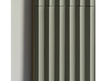 ROMBINI TRIANGLE GREEN - Porcelain stoneware 3D Wall Cladding by Mutina