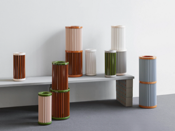 ROMBINI VASES - Handmade ceramic vase by Mutina