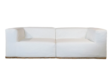 CI-J4P / CI-W4P - 3 seater cotton sofa with removable cover by MX HOME