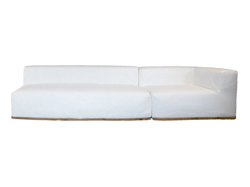 CI-J5P - 4 seater cotton sofa with removable cover by MX HOME