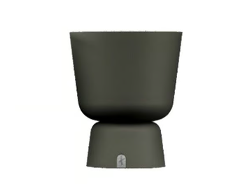 EDEN B - Low round resin garden vase by Myface