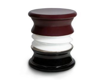 LONIAN TWIST - Low glass-fibre garden stool by Myface