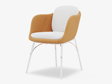 NERO - Fabric garden chair with armrests by Myface